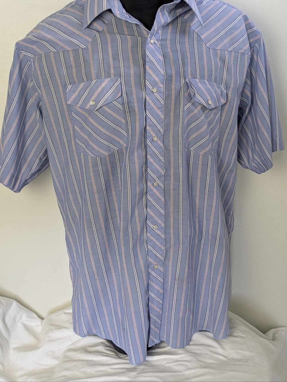 Vintage Wrangler Pearl Snap X-long Tails Lightweight Tshirt 17